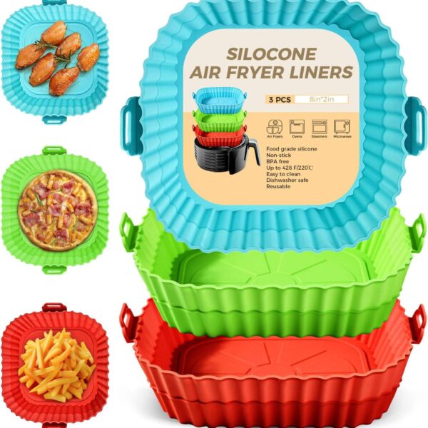 Square Silicone Air Fryer Liner